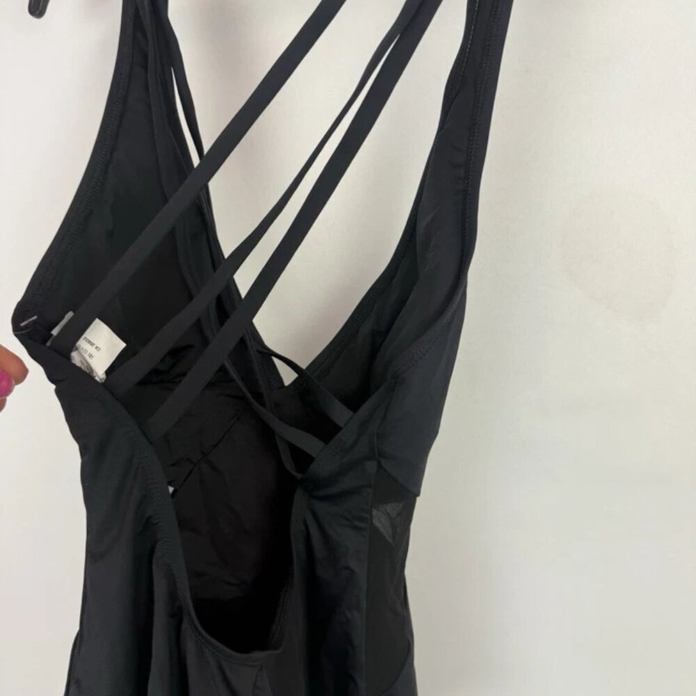 La Blanca Women’s Black V Neck One Piece Swimsuit Size 10 - Picture 3 of 4